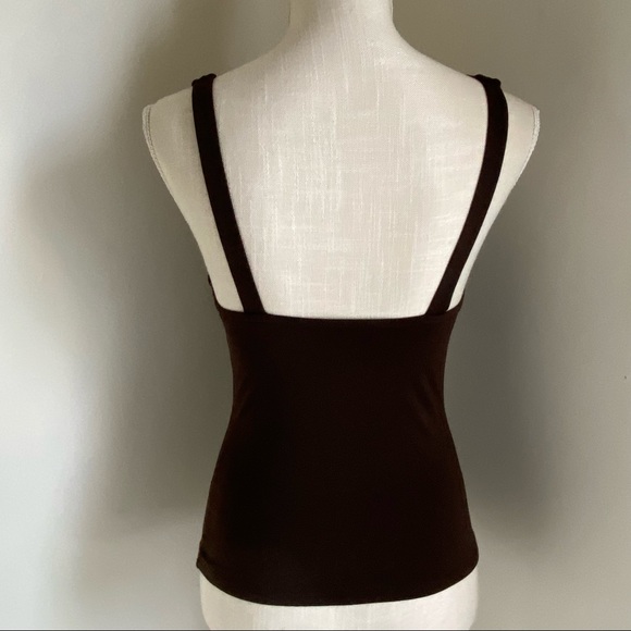 JCrew Brown Tankini Top, Medium - Picture 4 of 16
